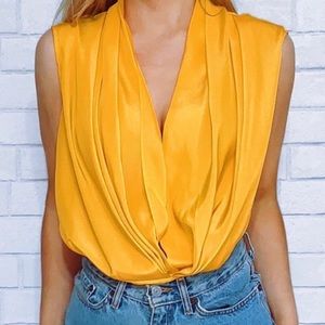 Yellowish golden blouse
